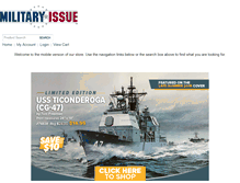 Tablet Screenshot of militaryissue.com